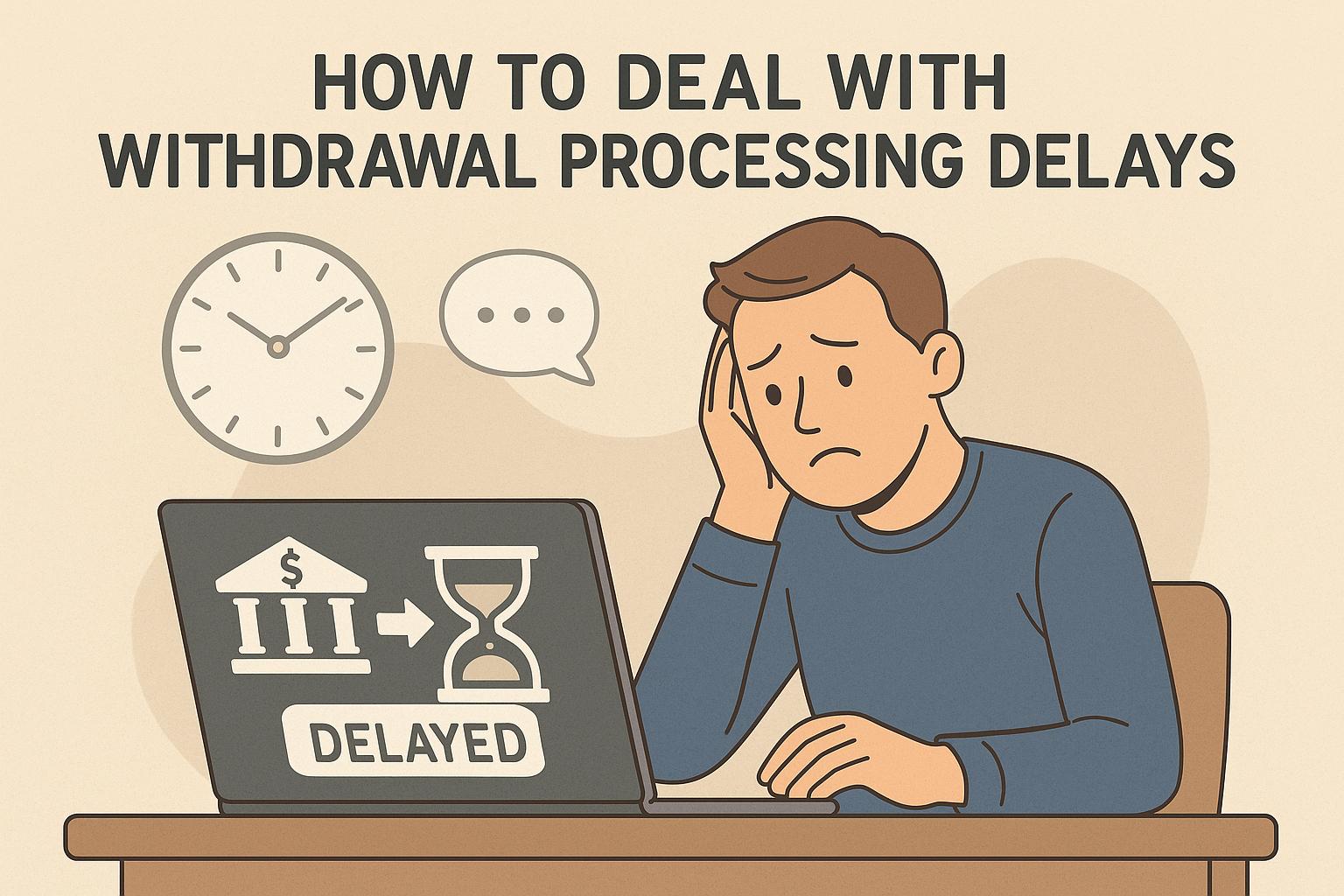 How to deal with withdrawal processing delays.