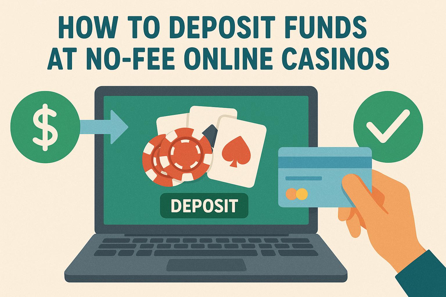 How to deposit funds at no-fee online casinos.
