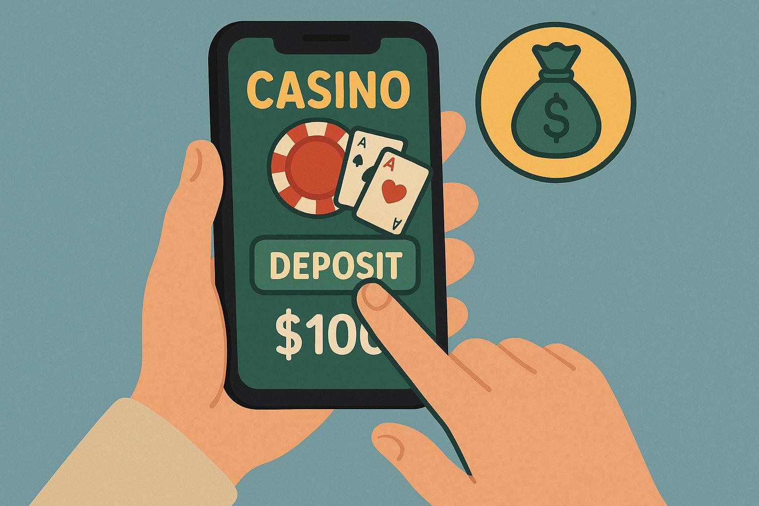 How to deposit using a casino’s mobile app.
