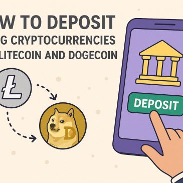 How to deposit using cryptocurrencies like Litecoin and Dogecoin.