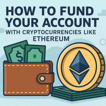 How to fund your account with cryptocurrencies like Ethereum.