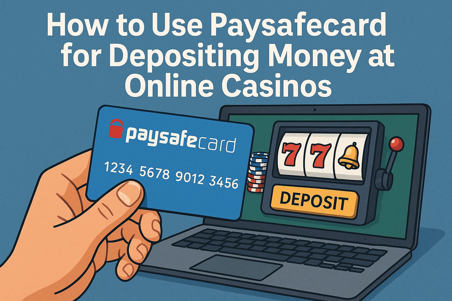 How to use PaySafeCard for depositing money at online casinos.