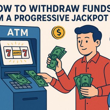 How to withdraw funds from a progressive jackpot win.