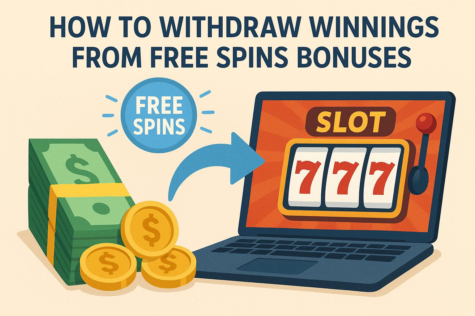 How to withdraw winnings from free spins bonuses.