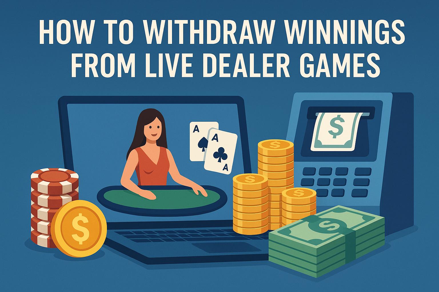 How to withdraw winnings from live dealer games.