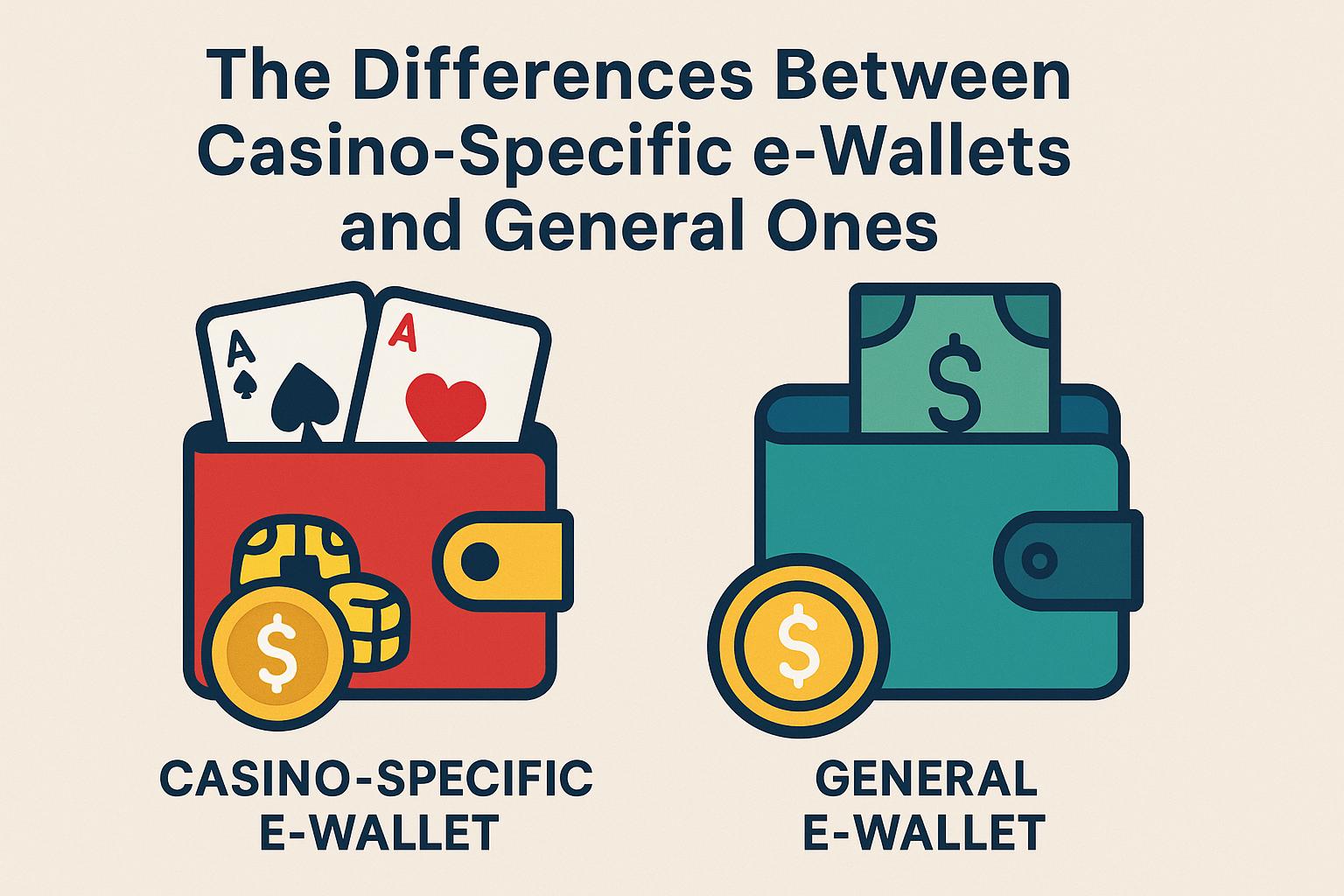 The differences between casino-specific eWallets and general ones.