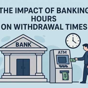 The impact of banking hours on withdrawal times.