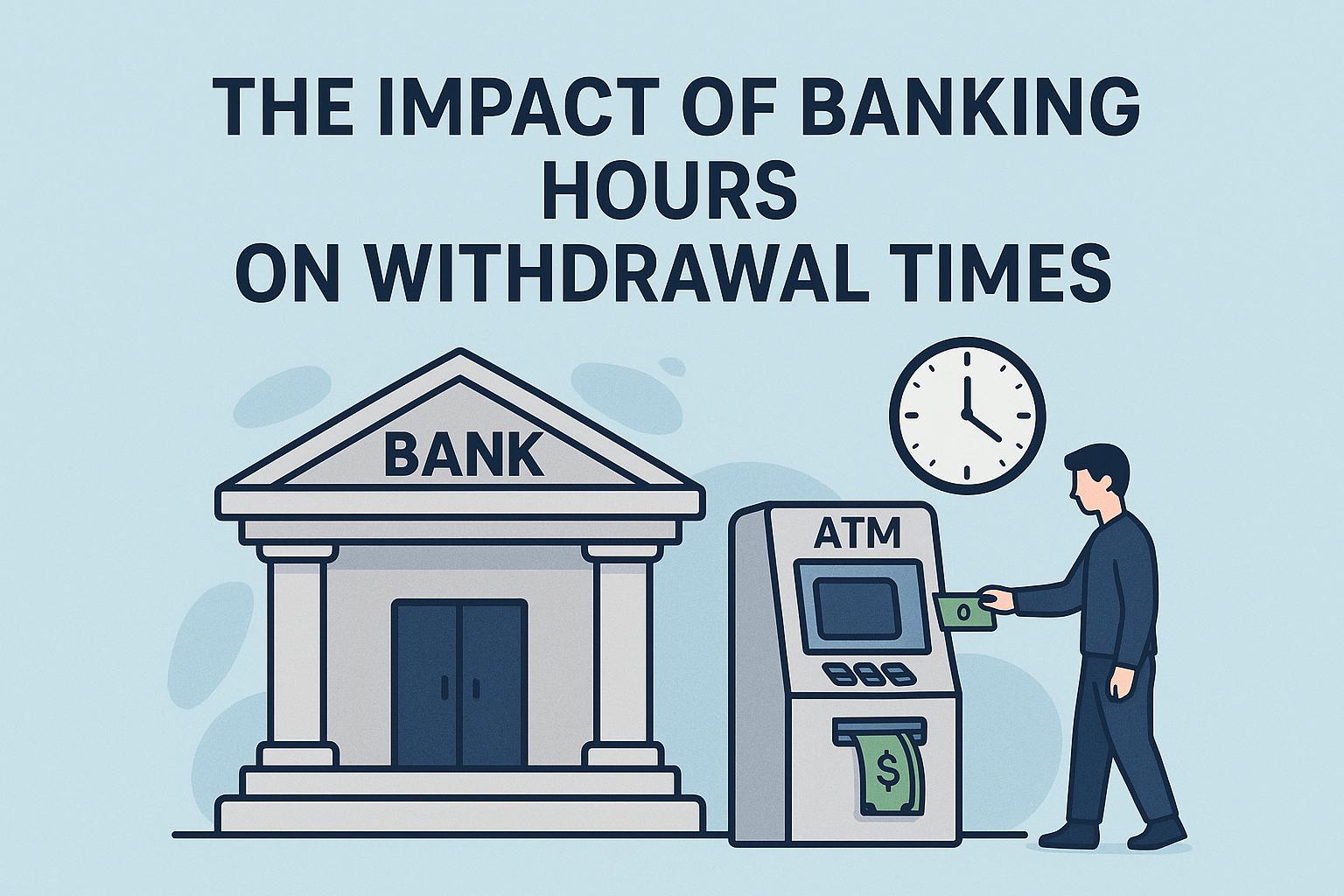 The impact of banking hours on withdrawal times.