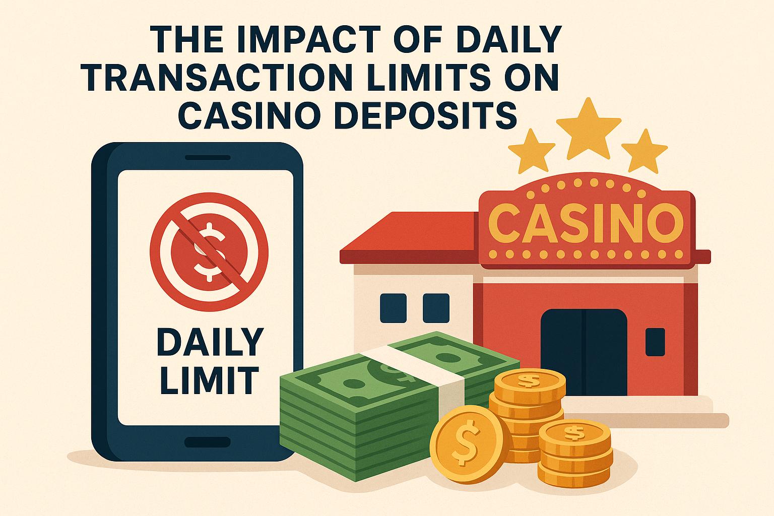 The impact of daily transaction limits on casino deposits.